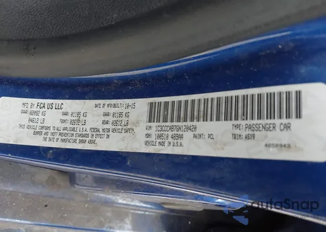 2016 Chrysler 200 Limited z USA, uszkodzony, nr VIN 1C3CCCAB7GN120420